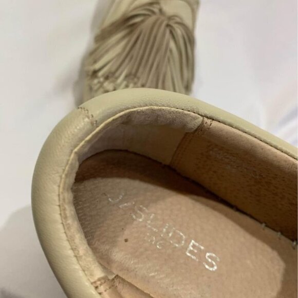 𝅺j/slides leather espadrille mule. Tan/taupe. Size 9.5. Excellent condition. - Picture 6 of 10